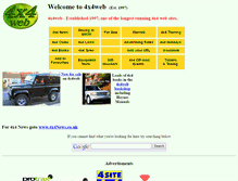 Tablet Screenshot of 4x4web.co.uk